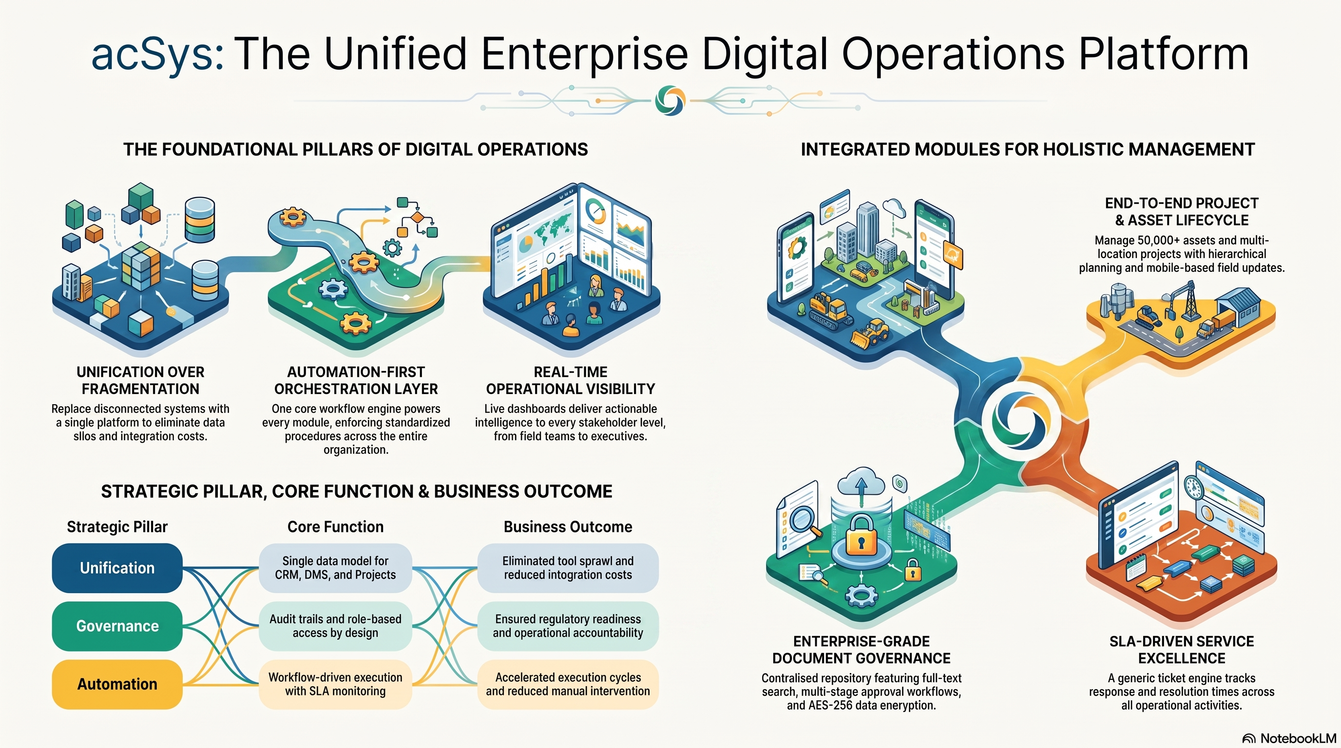 acSys unified enterprise digital operations platform architecture